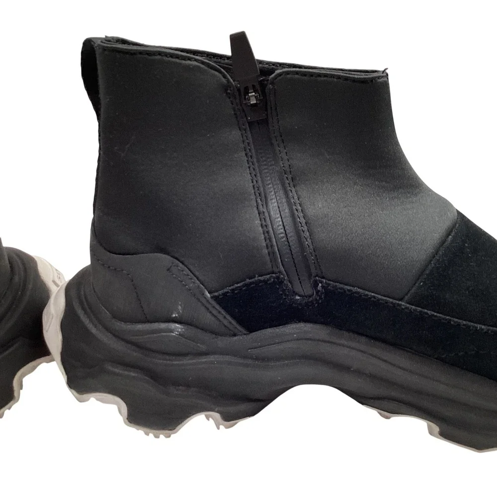 Sorel Kinetic Impact NXT Waterproof‎ Booties Black Suede Side Zip Women's 8